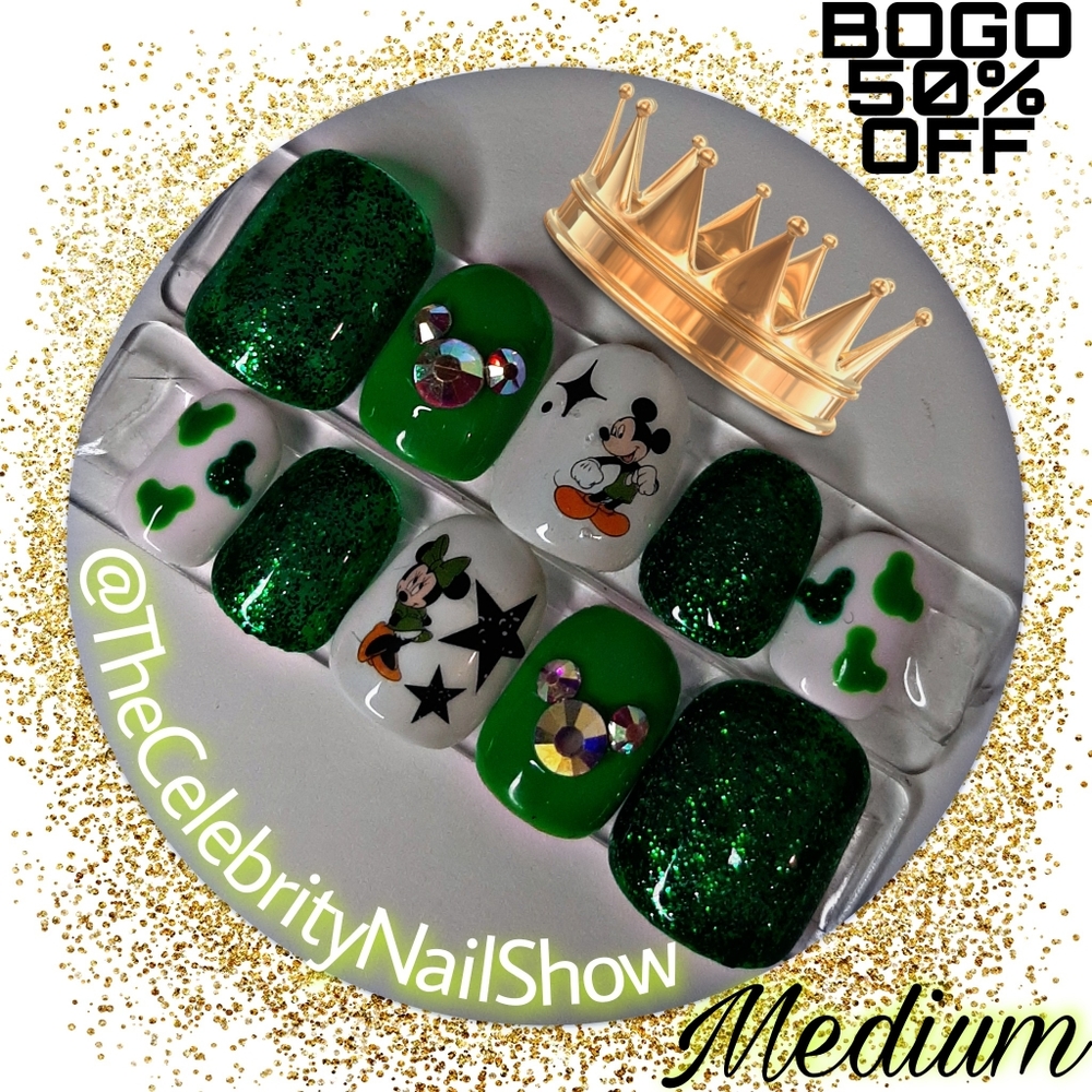 MAGIC MANI press on nails MICKEYS LUCK size Medium